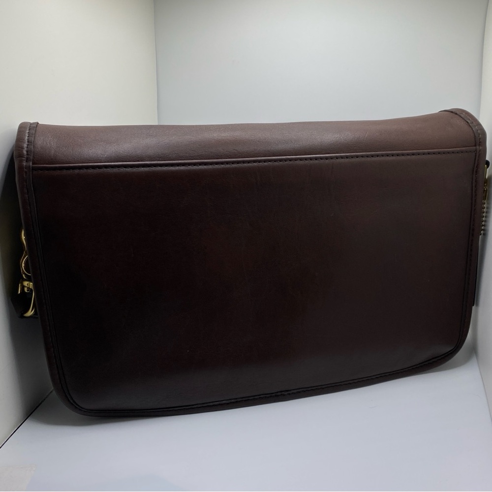 Vintage Coach New York Leather Crossbody Clutch 80’s Professional Restored Mocha - Picture 9 of 11